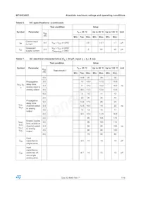 M74HC4851TTR Datasheet Page 7