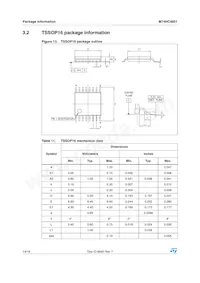 M74HC4851TTR Datasheet Page 14