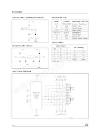 M74HC4852TTR Datasheet Page 2