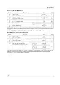 M74HC4852TTR Datasheet Page 3