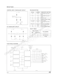 M74HCT4053RM13TR Datasheet Page 2