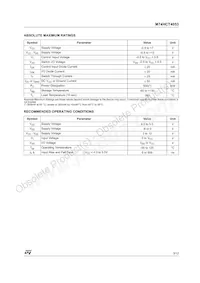 M74HCT4053RM13TR Datasheet Page 3