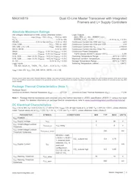MAX14819ATM+T Datasheet Page 3