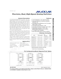 MAX303C/D Datasheet Cover