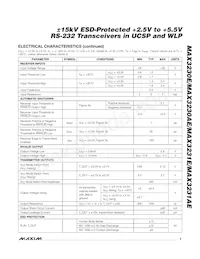 MAX3231AEEWV+T Datasheet Page 3