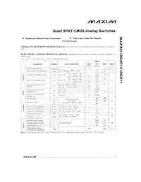 MAX332CPE+ Datasheet Pagina 3