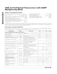 MAX3349EAEBE+TG45 Datasheet Page 2
