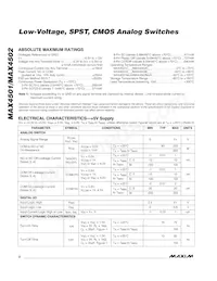 MAX4502CUK+T Datasheet Page 2