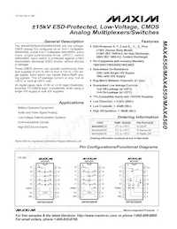 MAX4559CPE+ Datasheet Cover