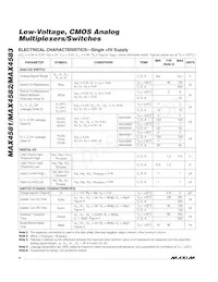 MAX4581AUE/GG8 Datasheet Page 4