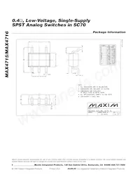 MAX4715EXK+TG51 Datasheet Page 8