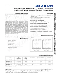 MAX4746HELB+T Datasheet Cover