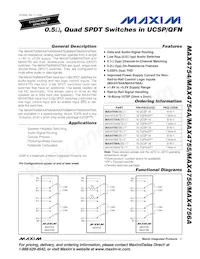 MAX4754AEBE+T Datenblatt Cover