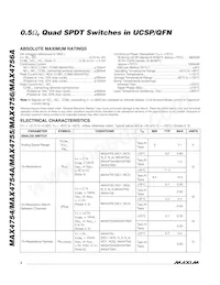 MAX4754AEBE+T Datasheet Page 2
