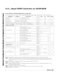 MAX4754AEBE+T Datasheet Page 4