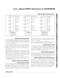MAX4754AEBE+T Datasheet Page 9
