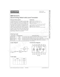 MM74HC4316M Datasheet Cover