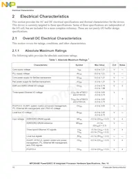 MPC8548VTAVHD Datenblatt Seite 10
