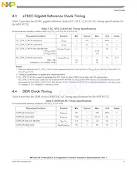 MPC8572EPXAVNE Datasheet Pagina 17