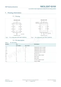 NX3L2267GU-Q100X Datasheet Page 3