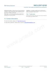 NX3L2267GU-Q100X Datasheet Page 21