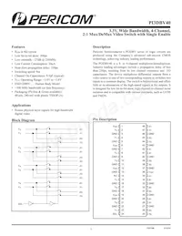 PI3DBV40AE Datasheet Cover