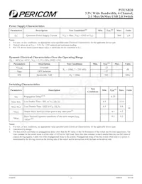 PI3USB20LEX Datasheet Page 3