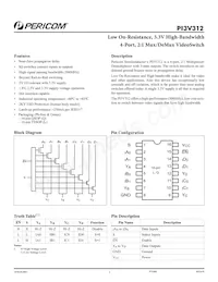 PI3V312QE Datasheet Cover