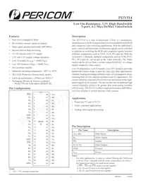 PI3V514BE Datasheet Cover