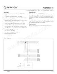 PI3VDP3212ZLE+DAX Datenblatt Cover