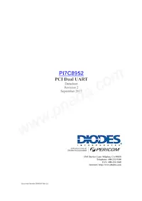 PI7C8952AFAEX Datenblatt Cover
