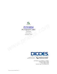 PI7C8954AFHE Datasheet Cover