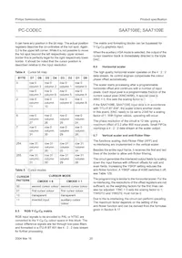 SAA7109E/V1 Datasheet Page 20