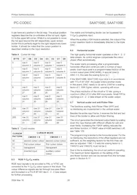 SAA7109E/V1 Datenblatt Seite 20