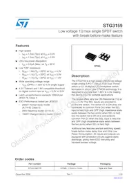 STG3159DTR Datasheet Cover
