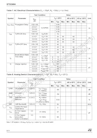 STG3684QTR Datasheet Page 4