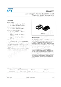 STG3856QTR Datasheet Cover