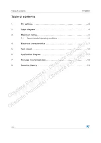 STG6684QTR Datasheet Page 2