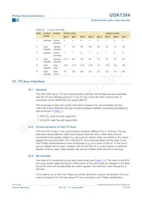 UDA1384H/N1數據表 頁面 19