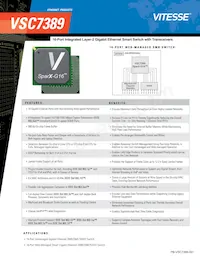 VSC7389XHO Datasheet Cover