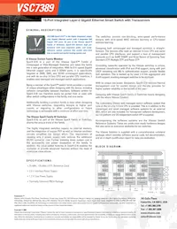 VSC7389XHO Datasheet Pagina 2