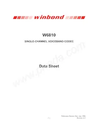 W6810IEG Datasheet Cover