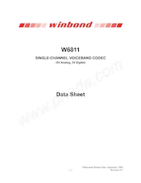 W6811IWG Datasheet Cover