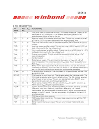 W6811IWG Datasheet Page 6