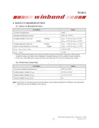 W6811IWG Datasheet Page 20