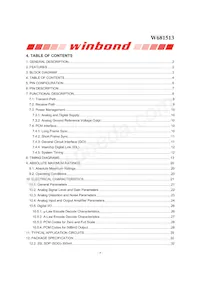 W681513SG Datasheet Page 4