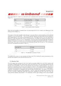 W681513SG Datasheet Page 9