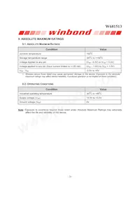 W681513SG Datasheet Page 20