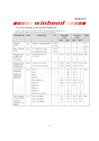 W681513SG Datasheet Page 22
