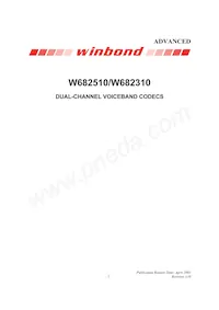 W682510S Datasheet Cover